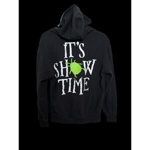 Beetlejuice The Musical Merch Its Show Time Hoodie Mens XS Black Retro C10